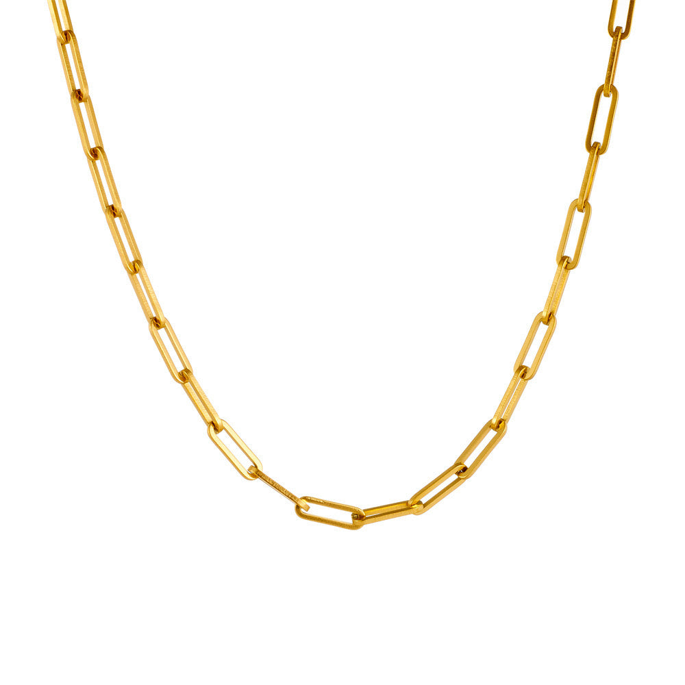 2025 New Titanium Steel Hip Hop Chain Necklace