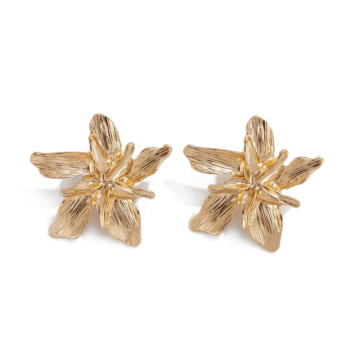 Gold & Silver Plated Boho Floral Tassel Earrings – Vintage Double-Layer Flower Drop Earrings for Women, INS Trendy Statement Jewelry