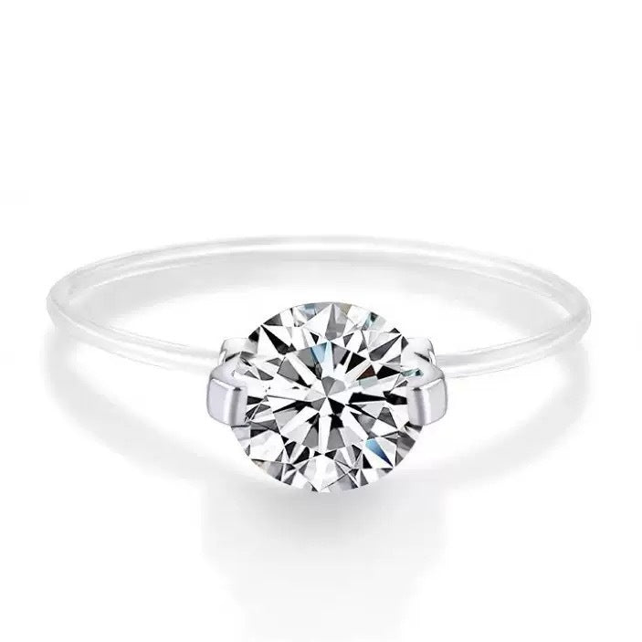 “Mermaid Tear” Crystal Ring – Luxury Women’s Statement Ring, Unique Iridescent Design, Elegant Adjustable Band