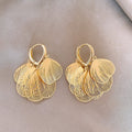 Golden Tassel Statement Earrings for Women – 2025 New Luxury Design, Elegant & Unique Drop Earrings