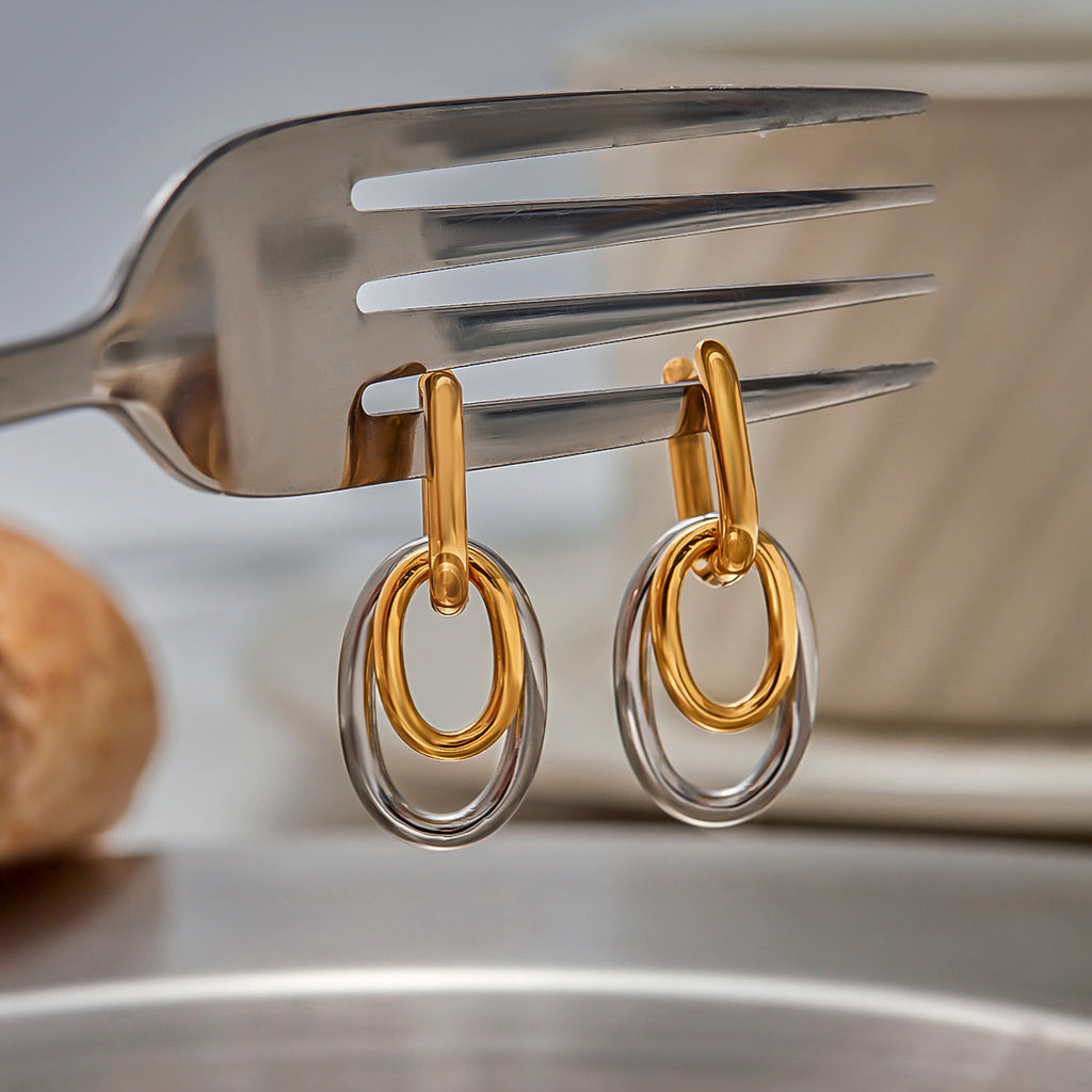 Minimalist Stainless Steel Hoop Earrings – Luxury Design, Hypoallergenic & Tarnish-Free