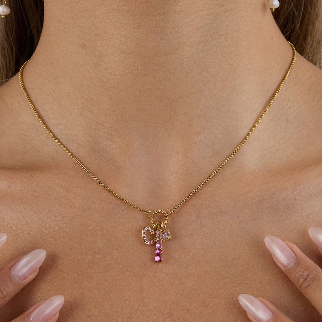 Stainless Steel Heart Zircon Necklace for Women – Luxury Minimalist Choker, Dainty High-End Jewelry Gift